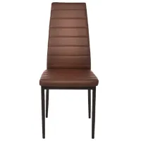 Scaun de bucătărie DecoPrim D-117 Piele artificială/ Brown photo 2