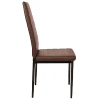 Scaun de bucătărie DecoPrim D-117 Piele artificială/ Brown photo 3