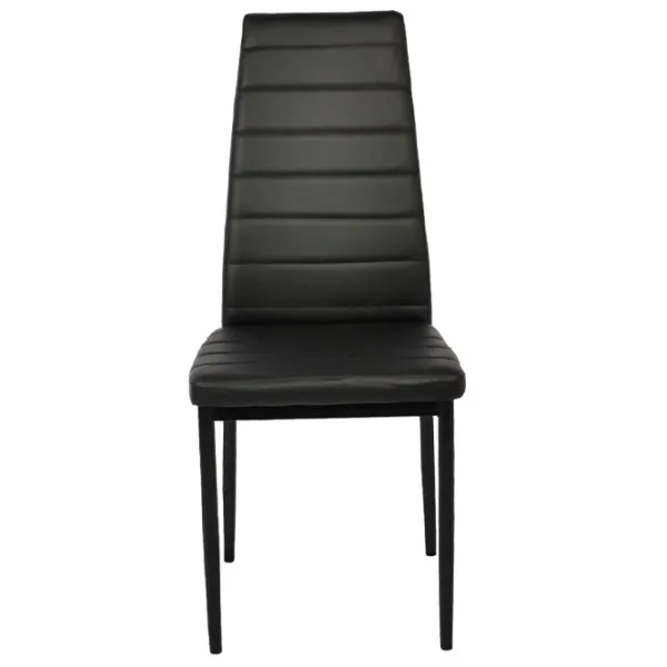 Scaun de bucătărie DecoPrim D-117 Piele artificială/ Black photo 2 Scaun de bucătărie DecoPrim D-117 Piele artificială/ Black photo 2