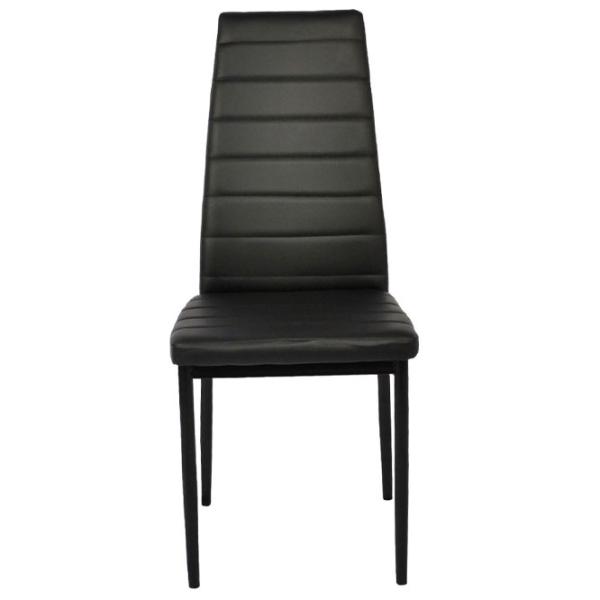 Scaun de bucătărie DecoPrim D-117 Piele artificială/ Black photo 2 Scaun de bucătărie DecoPrim D-117 Piele artificială/ Black photo 2