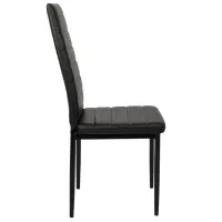 Scaun de bucătărie DecoPrim D-117 Piele artificială/ Black photo 3