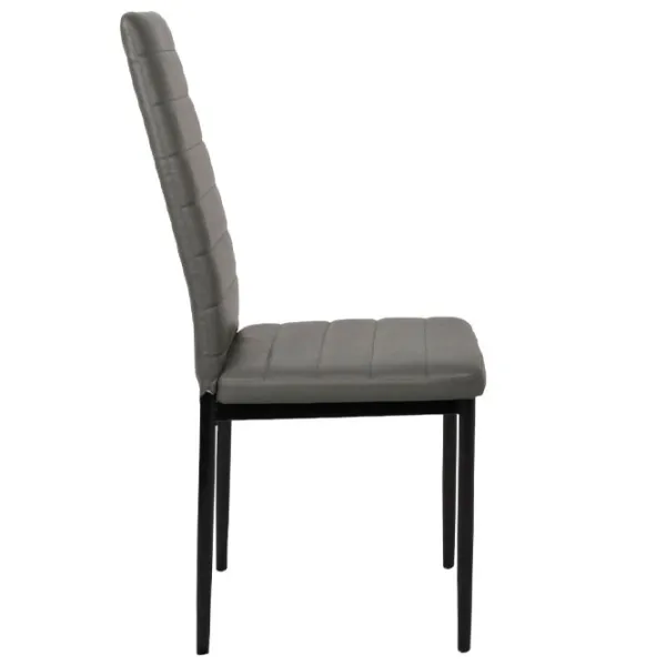 Scaun de bucătărie DecoPrim D-117 Piele artificială/ Gray photo 3 Scaun de bucătărie DecoPrim D-117 Piele artificială/ Gray photo 3