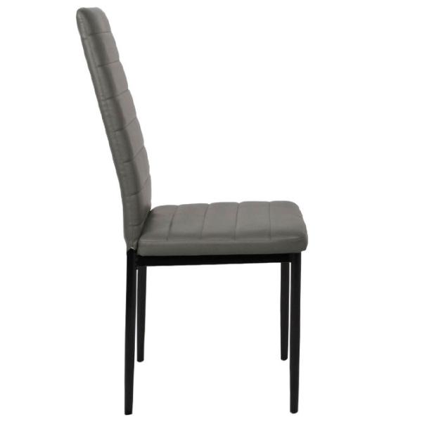 Scaun de bucătărie DecoPrim D-117 Piele artificială/ Gray photo 3 Scaun de bucătărie DecoPrim D-117 Piele artificială/ Gray photo 3
