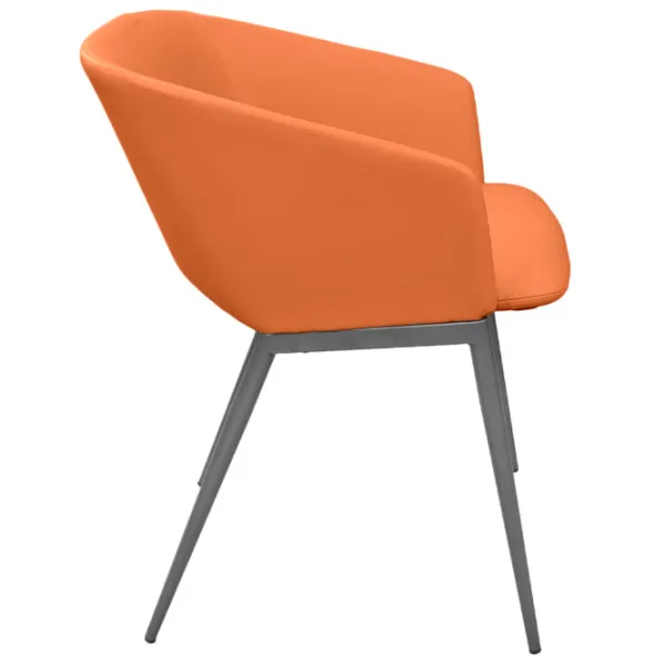 Fotoliu de birou DecoPrim U321 Piele artificială/ Orange photo 3 Fotoliu de birou DecoPrim U321 Piele artificială/ Orange photo 3