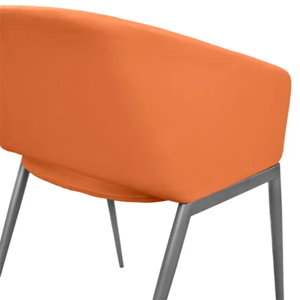 Fotoliu de birou DecoPrim U321 Piele artificială/ Orange photo 6 Fotoliu de birou DecoPrim U321 Piele artificială/ Orange photo 6