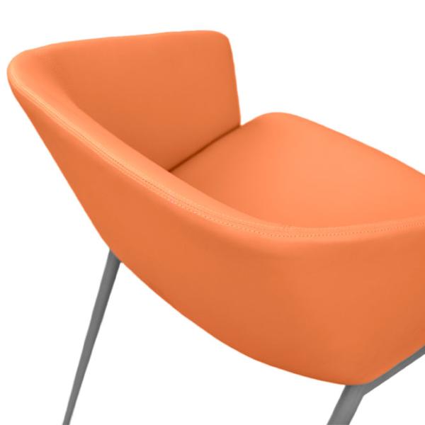 Fotoliu de birou DecoPrim U321 Piele artificială/ Orange photo 7 Fotoliu de birou DecoPrim U321 Piele artificială/ Orange photo 7