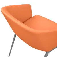 Fotoliu de birou DecoPrim U321 Piele artificială/ Orange photo 7