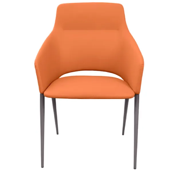 Fotoliu de birou DecoPrim U322 Piele artificială/ Orange photo 2 Fotoliu de birou DecoPrim U322 Piele artificială/ Orange photo 2