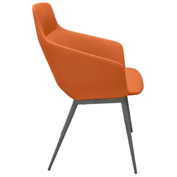 Fotoliu de birou DecoPrim U322 Piele artificială/ Orange photo 3 Fotoliu de birou DecoPrim U322 Piele artificială/ Orange photo 3