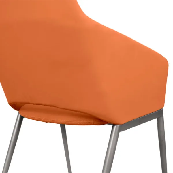 Fotoliu de birou DecoPrim U322 Piele artificială/ Orange photo 7 Fotoliu de birou DecoPrim U322 Piele artificială/ Orange photo 7