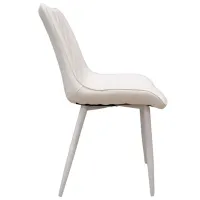 Scaun de bucătărie DecoPrim Hans Stofă/ White Black photo 3