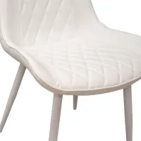 Scaun de bucătărie DecoPrim Hans Stofă/ White Black photo 5