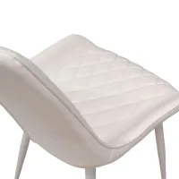Scaun de bucătărie DecoPrim Hans Stofă/ White Black photo 8