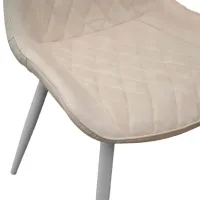 Scaun de bucătărie DecoPrim Hans Stofă/ Beige Black photo 5