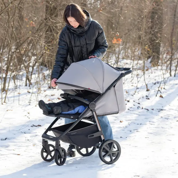 Cărucior pentru copil Carrello Bravo Plus 2023 596-007/ Gray photo 9