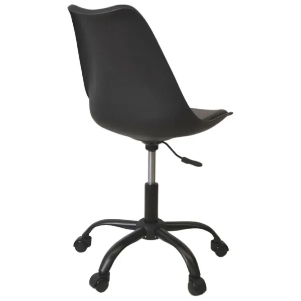 Fotoliu de birou DecoPrim F-2002 Piele artificială/ Black photo 2 Fotoliu de birou DecoPrim F-2002 Piele artificială/ Black photo 2