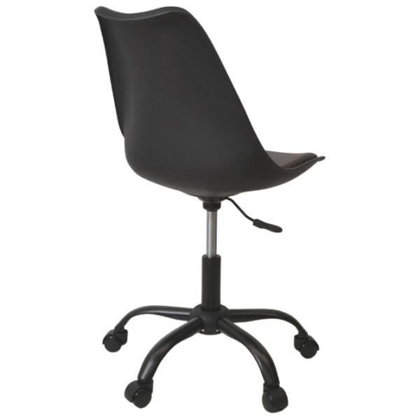 Fotoliu de birou DecoPrim F-2002 Piele artificială/ Black photo 2 Fotoliu de birou DecoPrim F-2002 Piele artificială/ Black photo 2