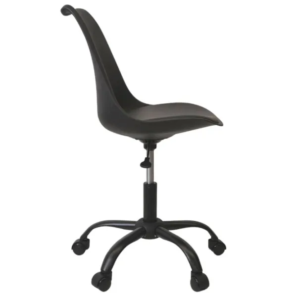 Fotoliu de birou DecoPrim F-2002 Piele artificială/ Black photo 3 Fotoliu de birou DecoPrim F-2002 Piele artificială/ Black photo 3