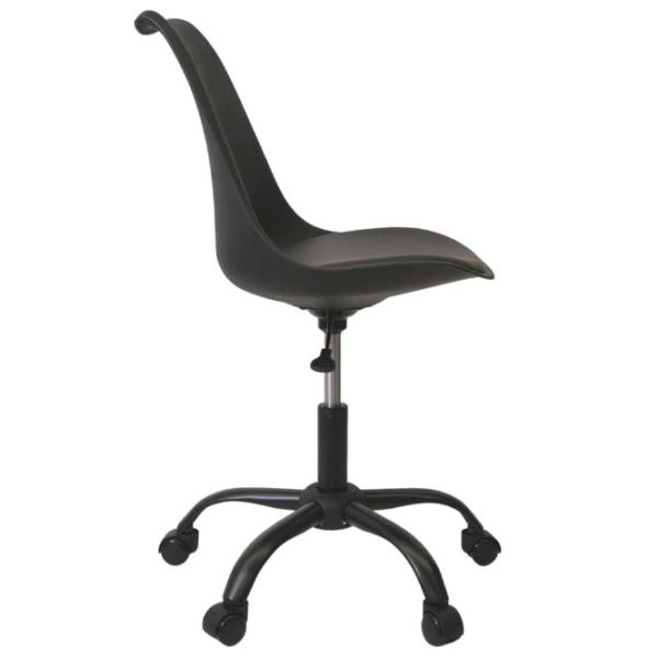 Fotoliu de birou DecoPrim F-2002 Piele artificială/ Black photo 3 Fotoliu de birou DecoPrim F-2002 Piele artificială/ Black photo 3