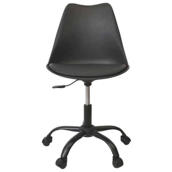 Fotoliu de birou DecoPrim F-2002 Piele artificială/ Black photo 4 Fotoliu de birou DecoPrim F-2002 Piele artificială/ Black photo 4