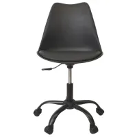 Офисное кресло DecoPrim F-2002 Искусственная кожа/ Черный photo 4