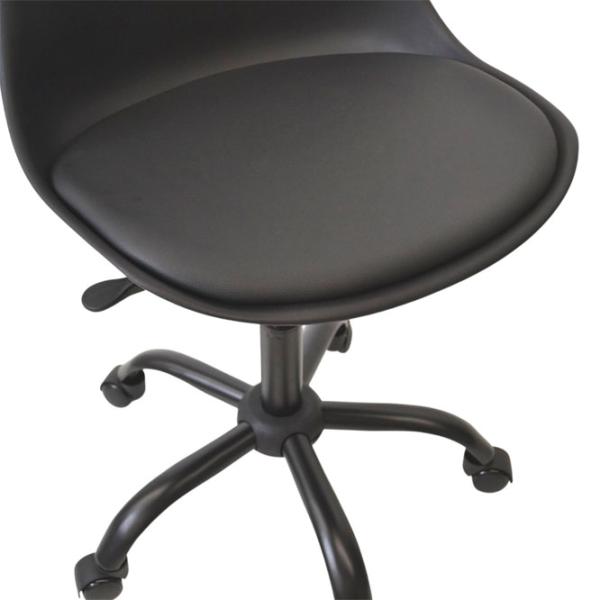 Fotoliu de birou DecoPrim F-2002 Piele artificială/ Black photo 5 Fotoliu de birou DecoPrim F-2002 Piele artificială/ Black photo 5