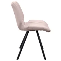 Scaun de bucătărie DecoPrim Orson Catifea/ Beige Black photo 3