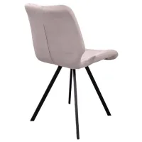 Scaun de bucătărie DecoPrim Orson Catifea/ Beige Black photo 4