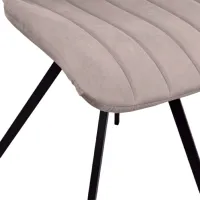 Scaun de bucătărie DecoPrim Orson Catifea/ Beige Black photo 6