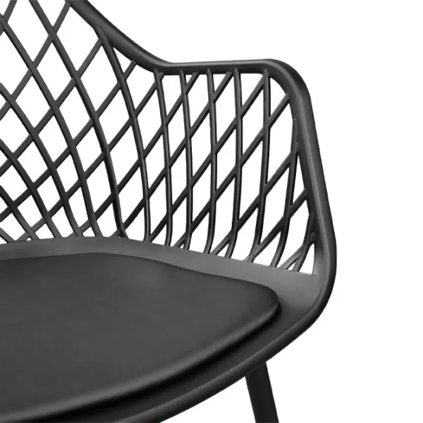 Scaun de bucătărie DecoPrim SL-7019 Piele artificială/ Black photo 6 Scaun de bucătărie DecoPrim SL-7019 Piele artificială/ Black photo 6
