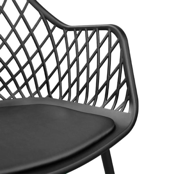 Scaun de bucătărie DecoPrim SL-7019 Piele artificială/ Black photo 6 Scaun de bucătărie DecoPrim SL-7019 Piele artificială/ Black photo 6