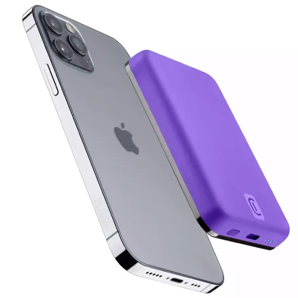 Power Bank Cellularline PBMAGSFCOL5000WIRV 5000 mAh/ Violet photo 5 Power Bank Cellularline PBMAGSFCOL5000WIRV 5000 mAh/ Violet photo 5