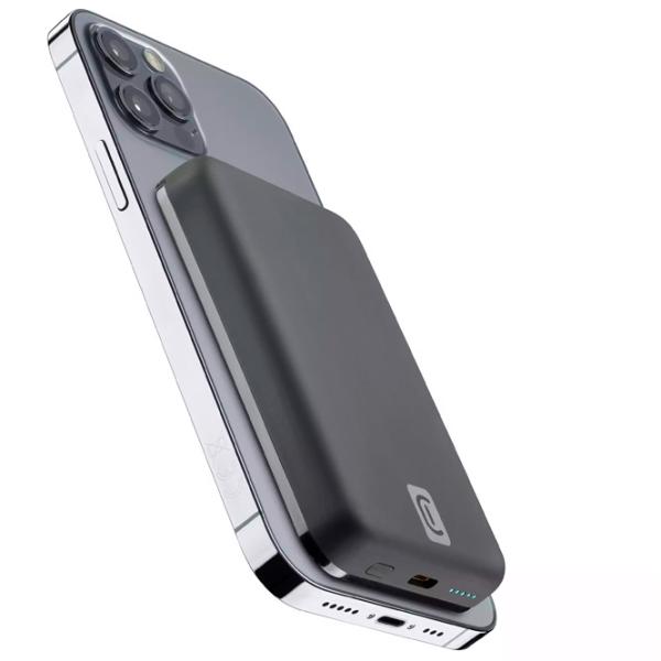 Power Bank Cellularline PBMAGSFCOL5000WIRK 5000 mAh/ Black photo 3