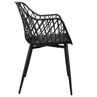 Scaun de bucătărie DecoPrim SL-7019 Plastic/ Black Black photo 3