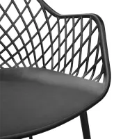 Scaun de bucătărie DecoPrim SL-7019 Plastic/ Black Black photo 6