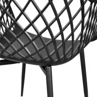 Scaun de bucătărie DecoPrim SL-7019 Plastic/ Black Black photo 7