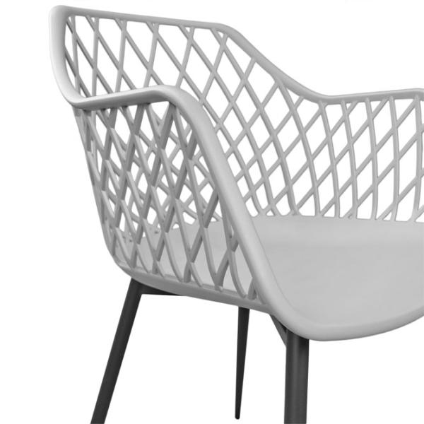 Scaun de bucătărie DecoPrim SL-7019 Plastic/ Gray Black photo 5