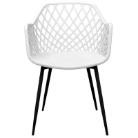 Scaun de bucătărie DecoPrim SL-7019 Plastic/ White Black photo 2