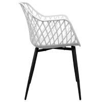 Scaun de bucătărie DecoPrim SL-7019 Plastic/ White Black photo 3