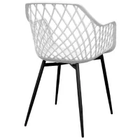 Scaun de bucătărie DecoPrim SL-7019 Plastic/ White Black photo 4