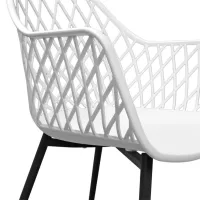 Scaun de bucătărie DecoPrim SL-7019 Plastic/ White Black photo 5
