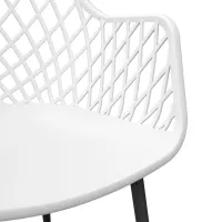 Scaun de bucătărie DecoPrim SL-7019 Plastic/ White Black photo 6