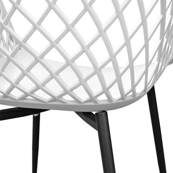 Scaun de bucătărie DecoPrim SL-7019 Plastic/ White Black photo 7 Scaun de bucătărie DecoPrim SL-7019 Plastic/ White Black photo 7