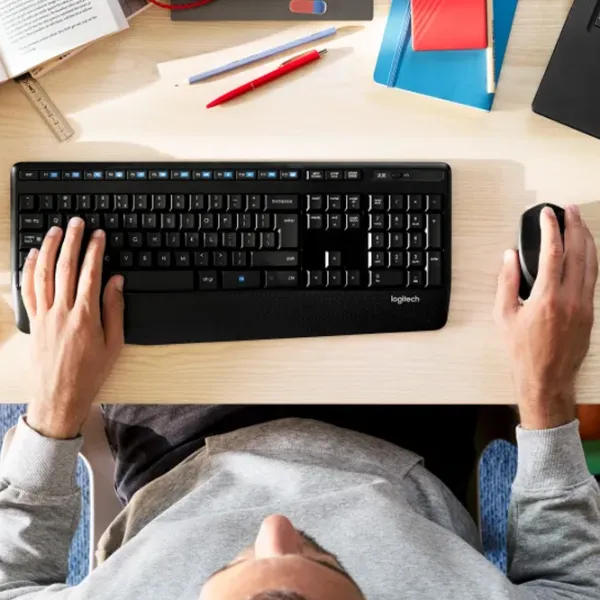 Клавиатура и Мышь Logitech MK345 US Беспроводные/ Черный photo 9