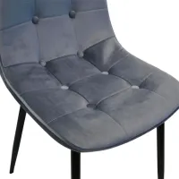 Scaun de bucătărie DecoPrim M-01-3 HLR-23 Catifea/ Gray photo 5
