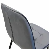 Scaun de bucătărie DecoPrim M-01-3 HLR-23 Catifea/ Gray photo 6