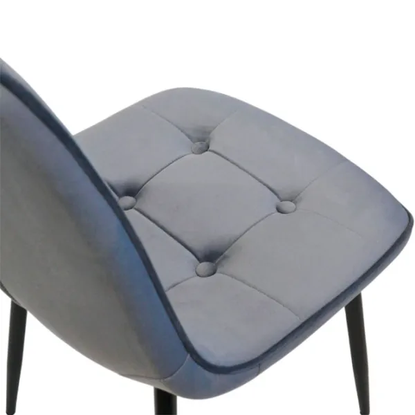 Scaun de bucătărie DecoPrim M-01-3 HLR-23 Catifea/ Gray photo 8 Scaun de bucătărie DecoPrim M-01-3 HLR-23 Catifea/ Gray photo 8