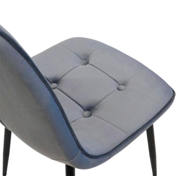 Scaun de bucătărie DecoPrim M-01-3 HLR-23 Catifea/ Gray photo 8 Scaun de bucătărie DecoPrim M-01-3 HLR-23 Catifea/ Gray photo 8