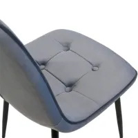 Scaun de bucătărie DecoPrim M-01-3 HLR-23 Catifea/ Gray photo 7