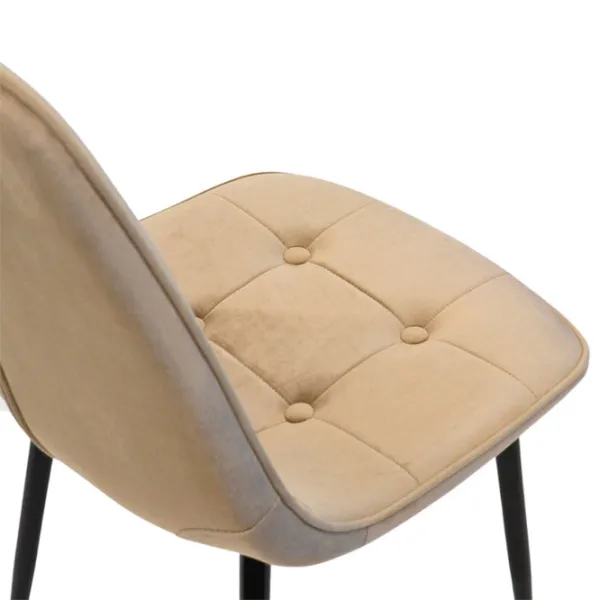 Scaun de bucătărie DecoPrim M-01-3 HLR-8 Velvet/ Cappucino photo 7